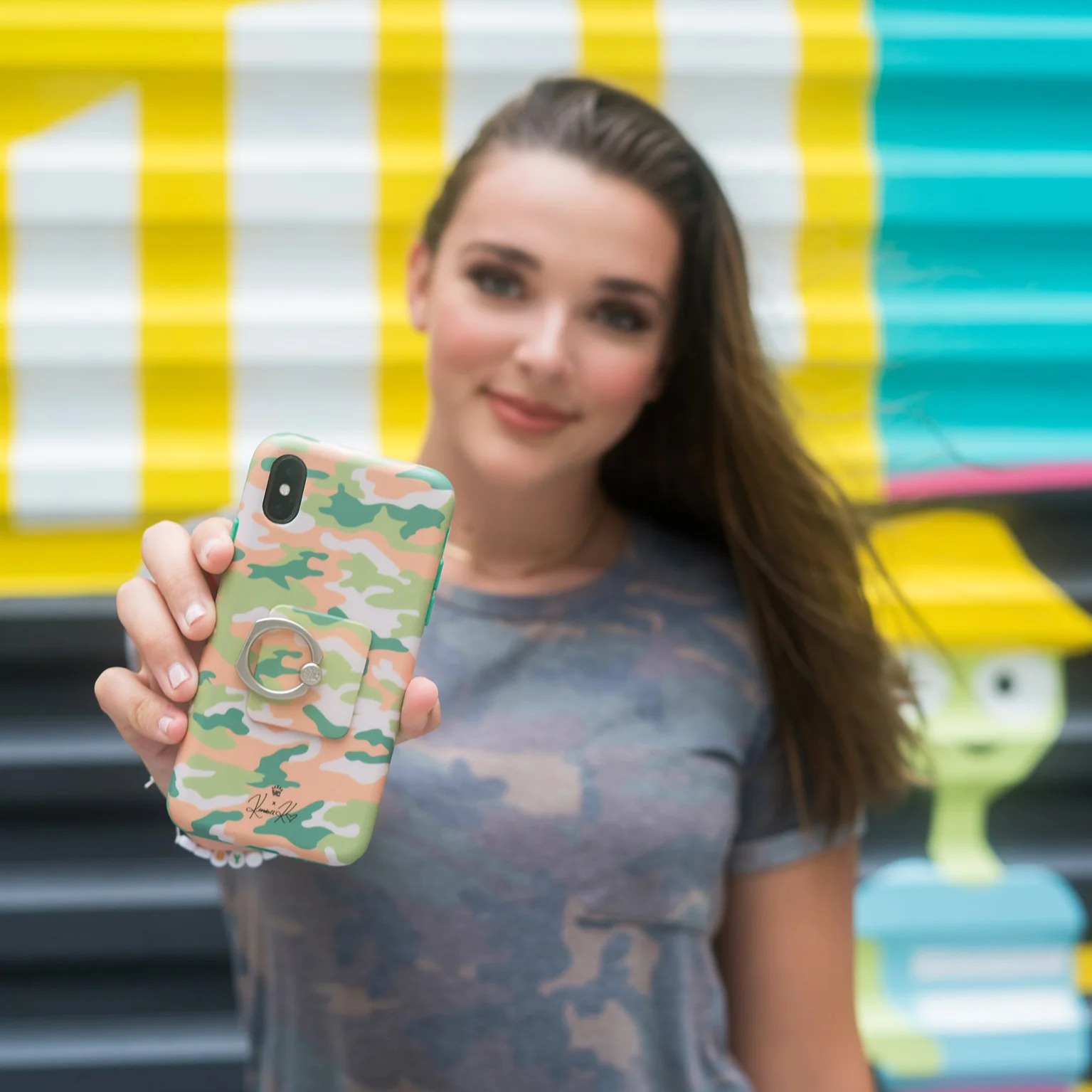 Olive Camo iPhone Case by Kendall Vertes - Image 17