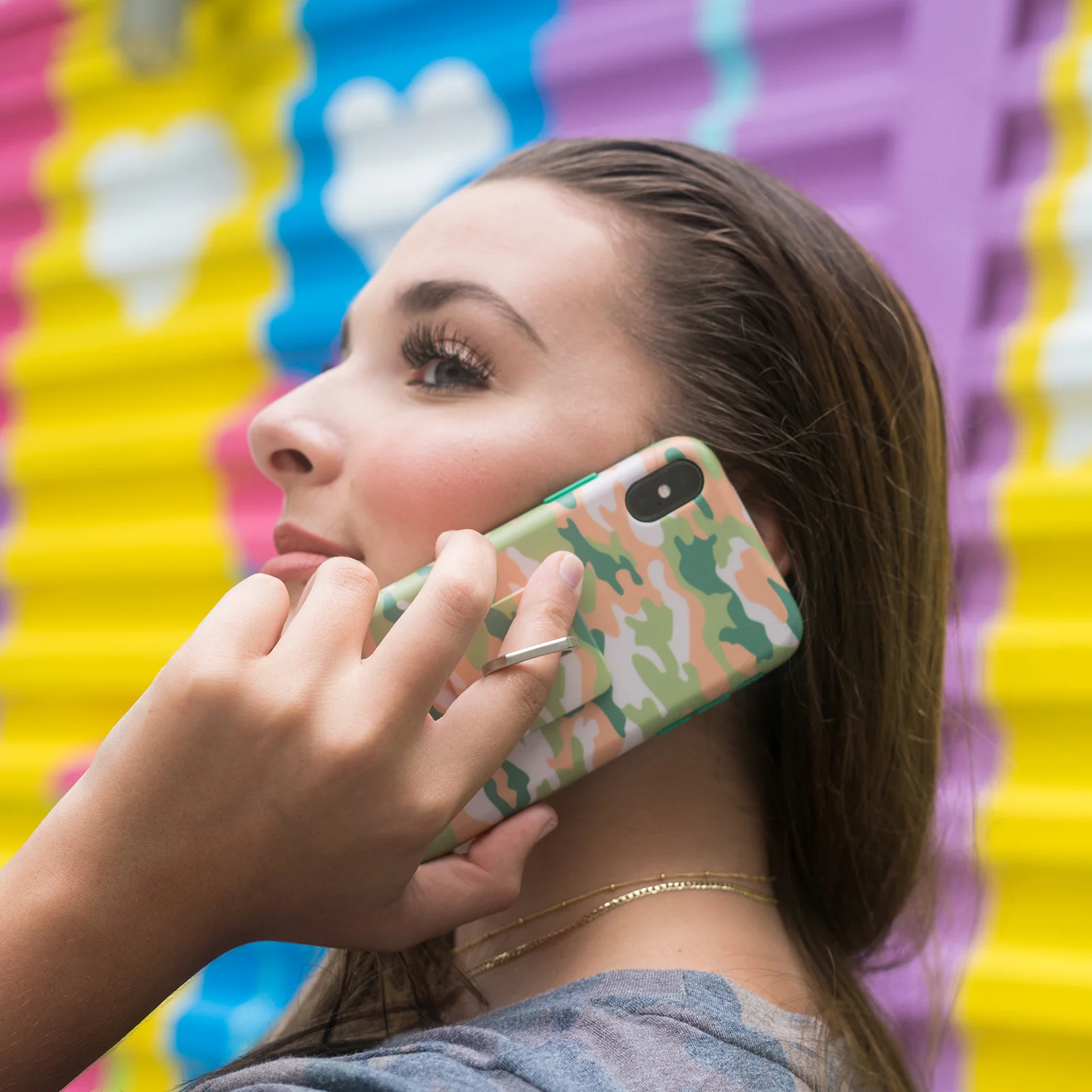 Olive Camo iPhone Case by Kendall Vertes - Image 54