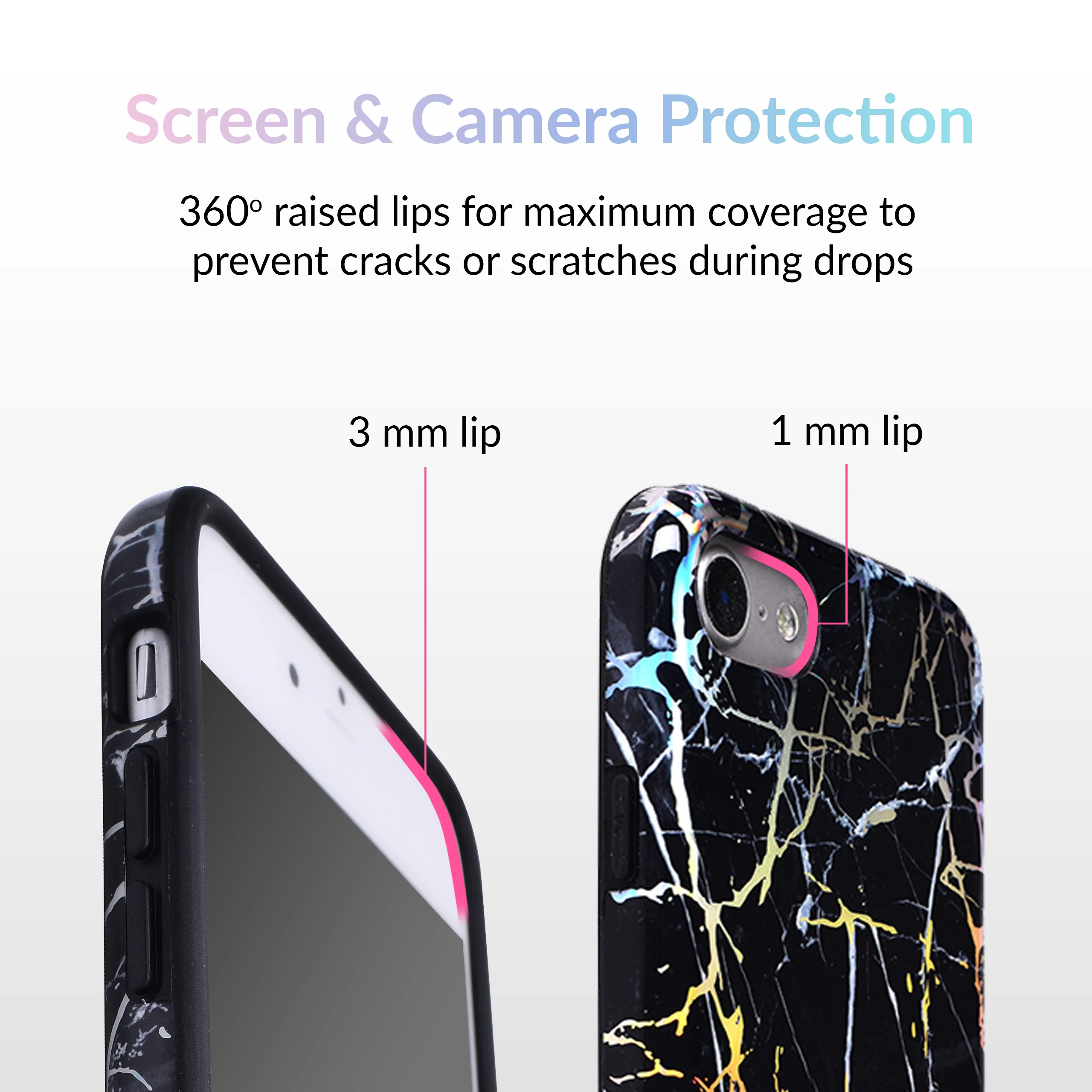 Holo Black Marble iPhone Case - Image 11