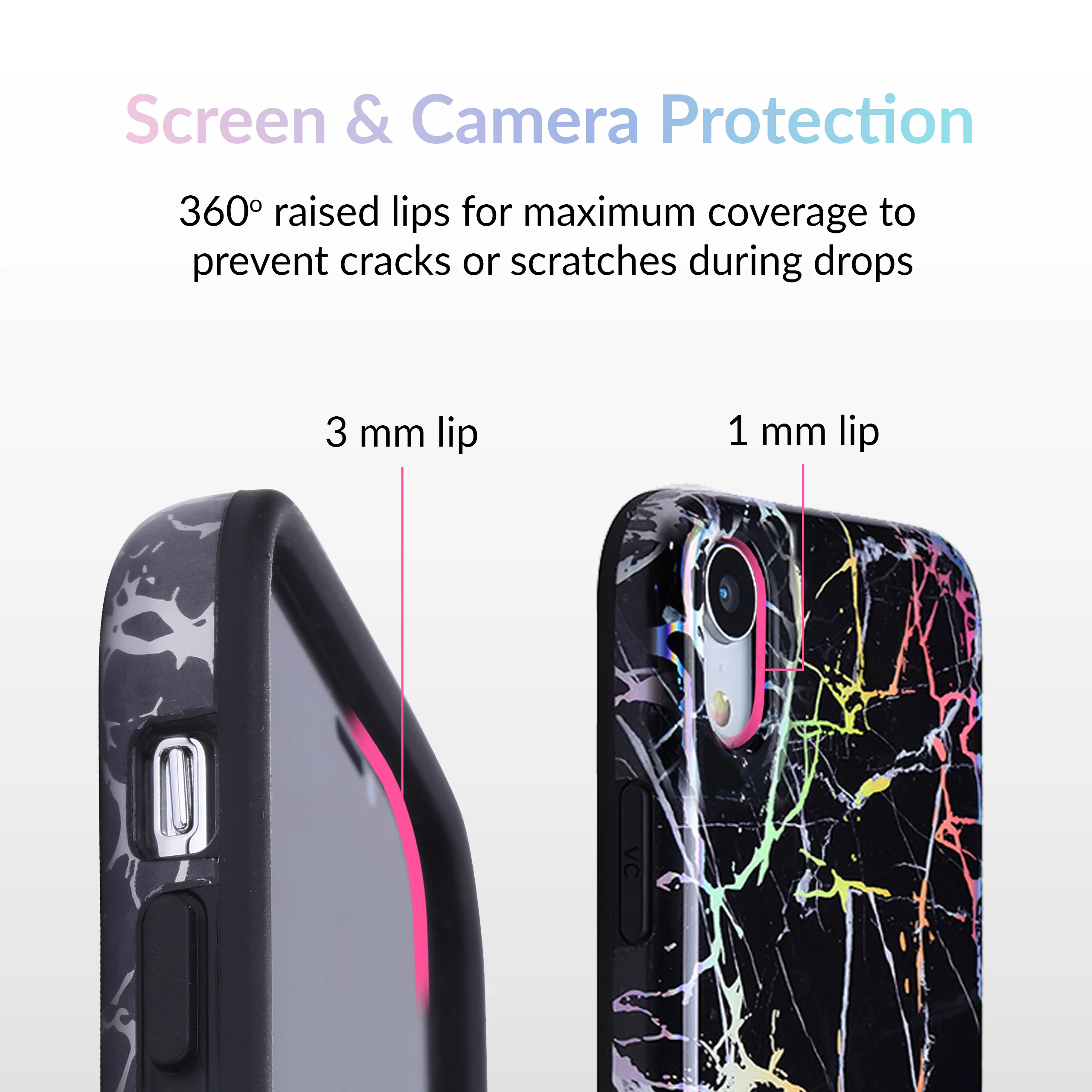 Holo Black Marble iPhone Case - Image 57