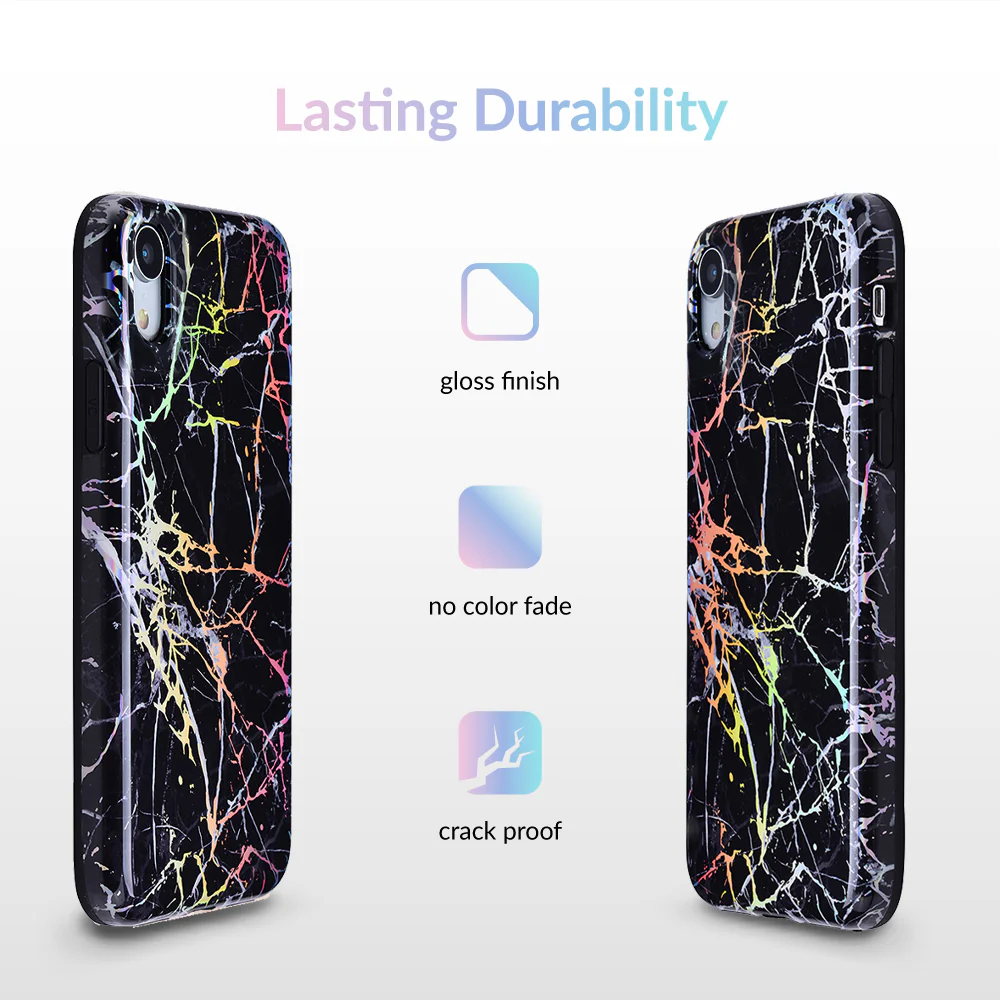 Holo Black Marble iPhone Case - Image 59