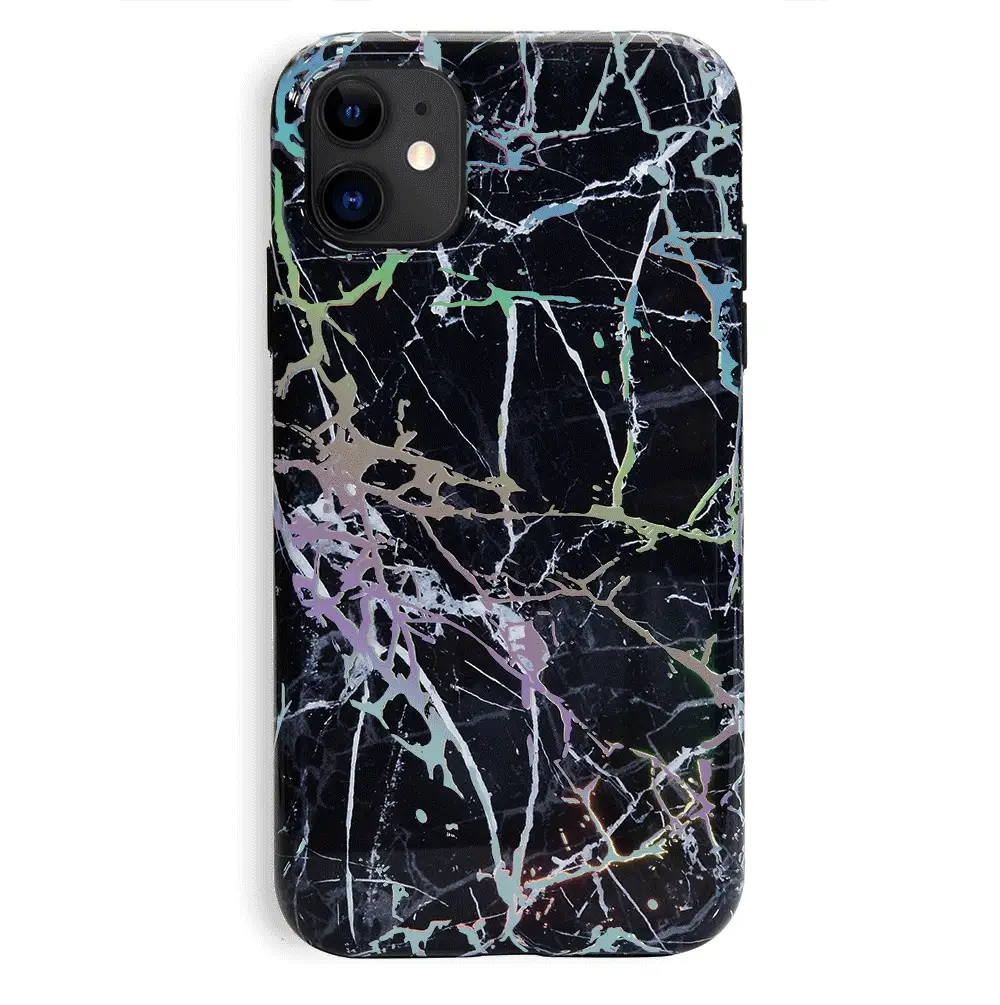 Holo Black Marble iPhone Case - Image 61