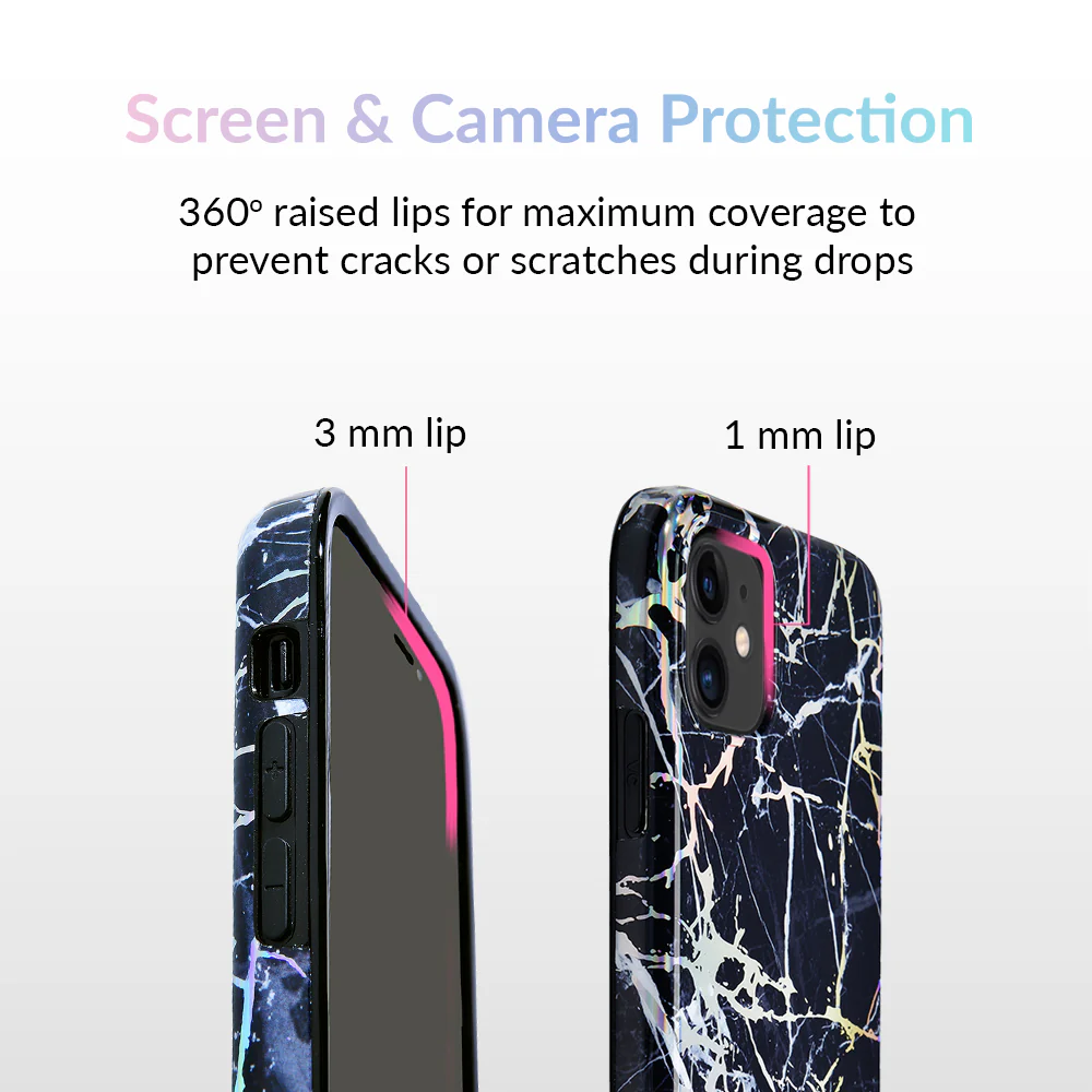Holo Black Marble iPhone Case - Image 62