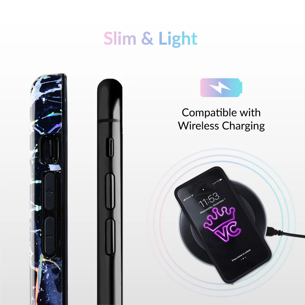 Holo Black Marble iPhone Case - Image 65