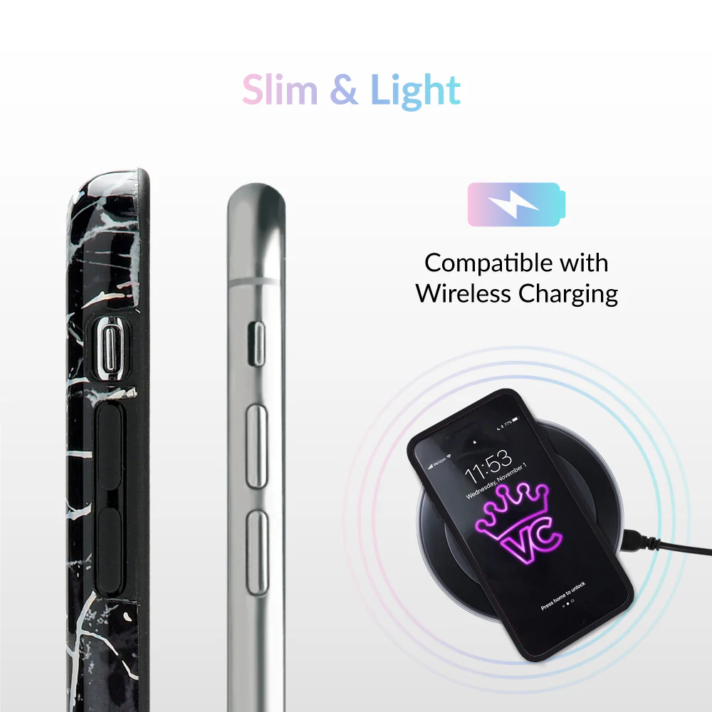 Holo Black Marble iPhone Case - Image 7