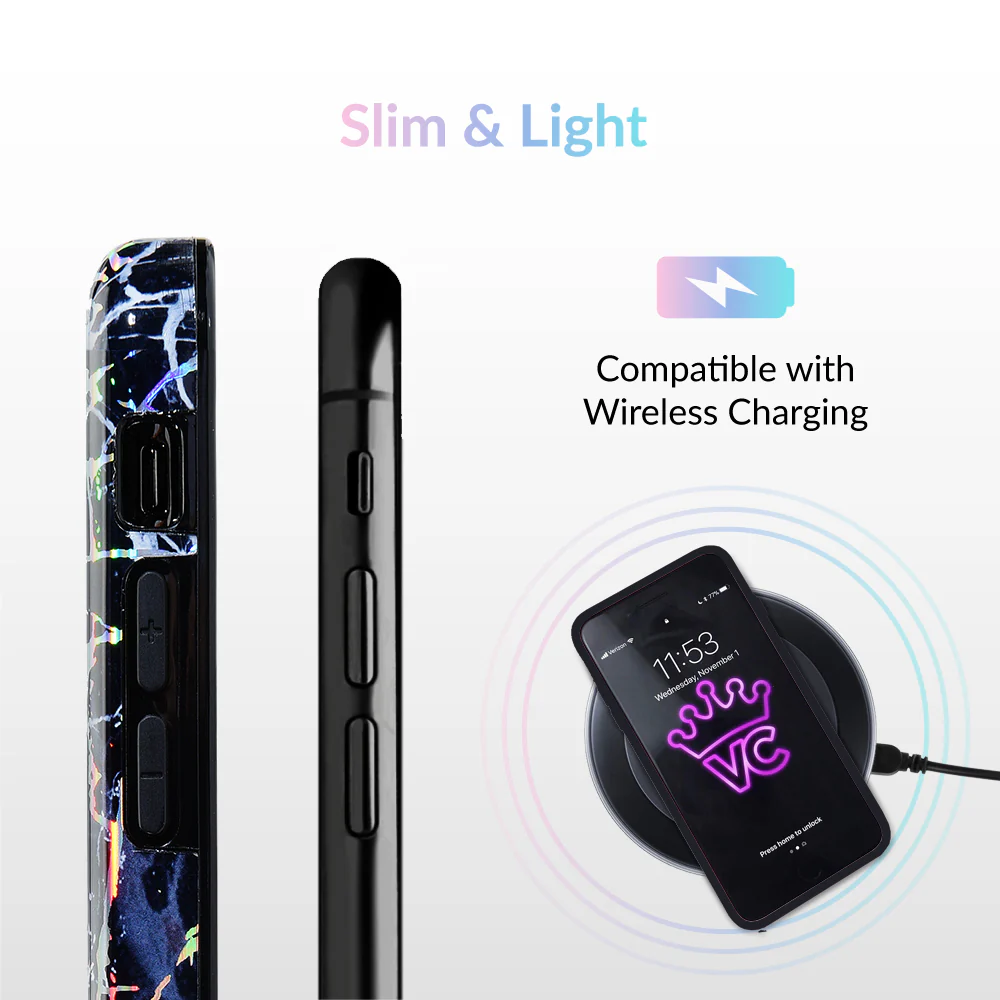 Holo Black Marble iPhone Case - Image 75