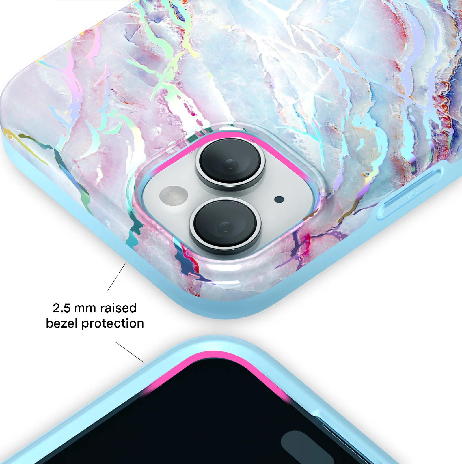Holo Moonstone Marble iPhone Case - Image 129