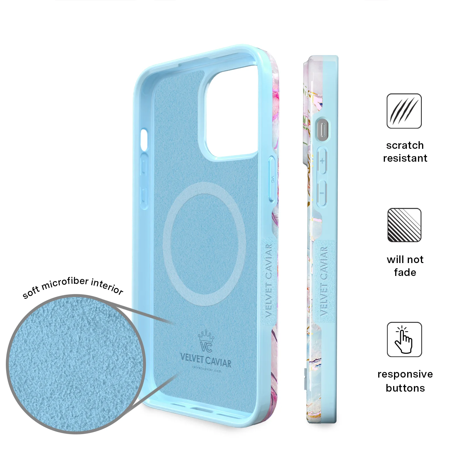 Holo Moonstone Marble iPhone Case - Image 132