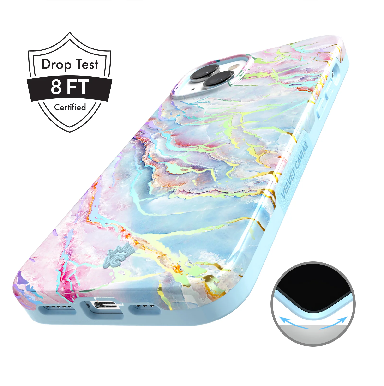 Holo Moonstone Marble iPhone Case - Image 136