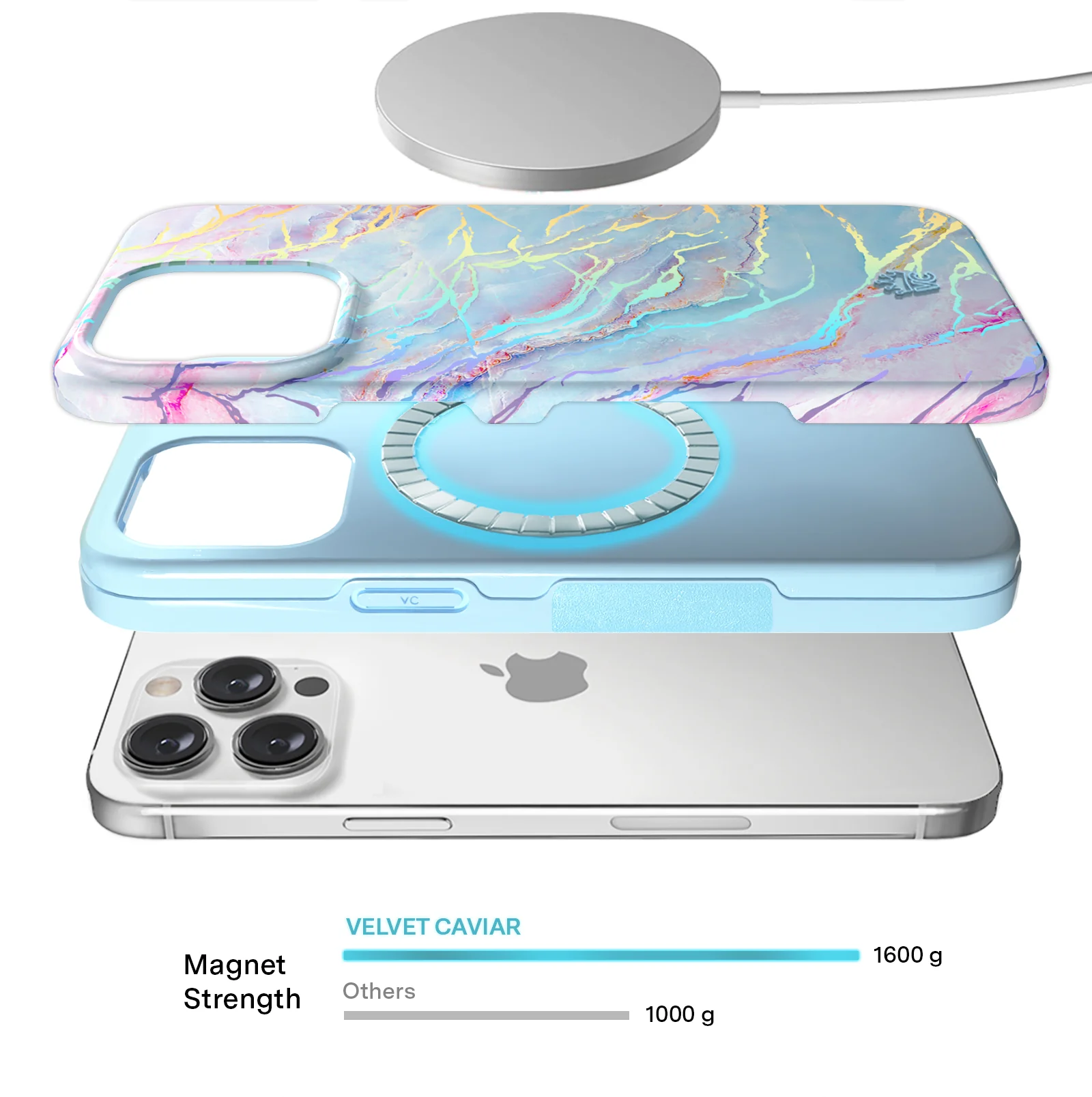 Holo Moonstone Marble iPhone Case - Image 140