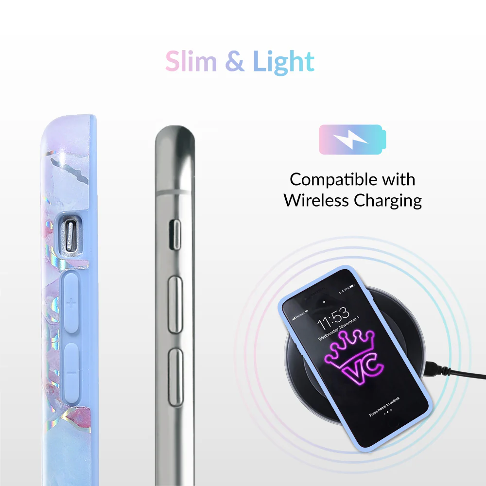 Holo Moonstone Marble iPhone Case - Image 56