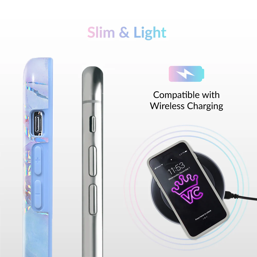 Holo Moonstone Marble iPhone Case - Image 66