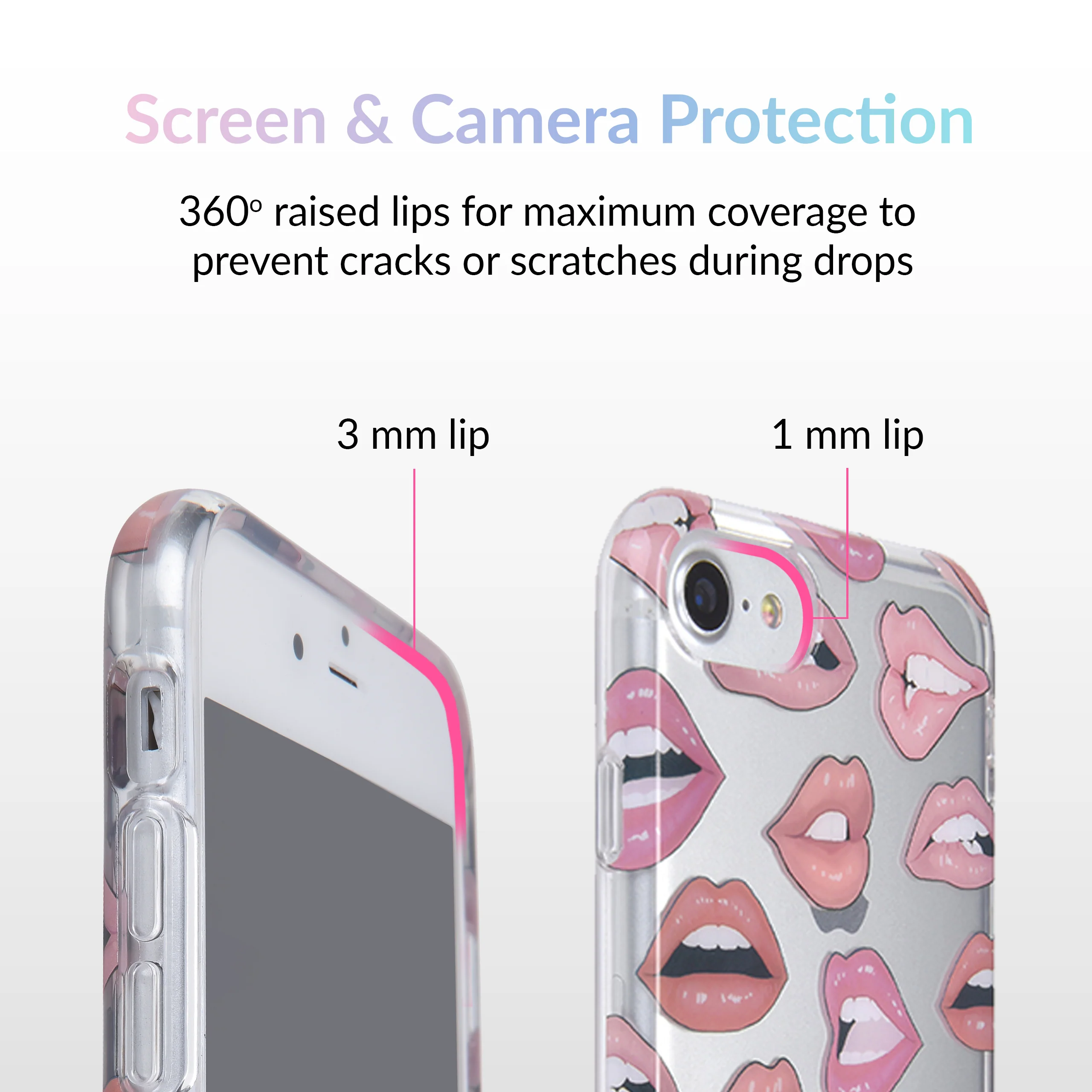 Nude Lips iPhone Case - Image 3