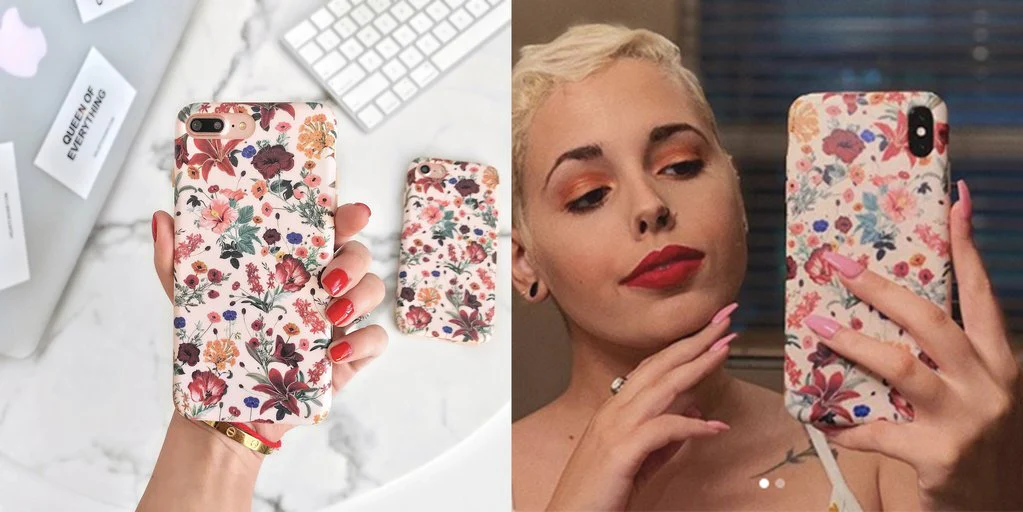 Nude Vintage Floral iPhone Case - Image 117