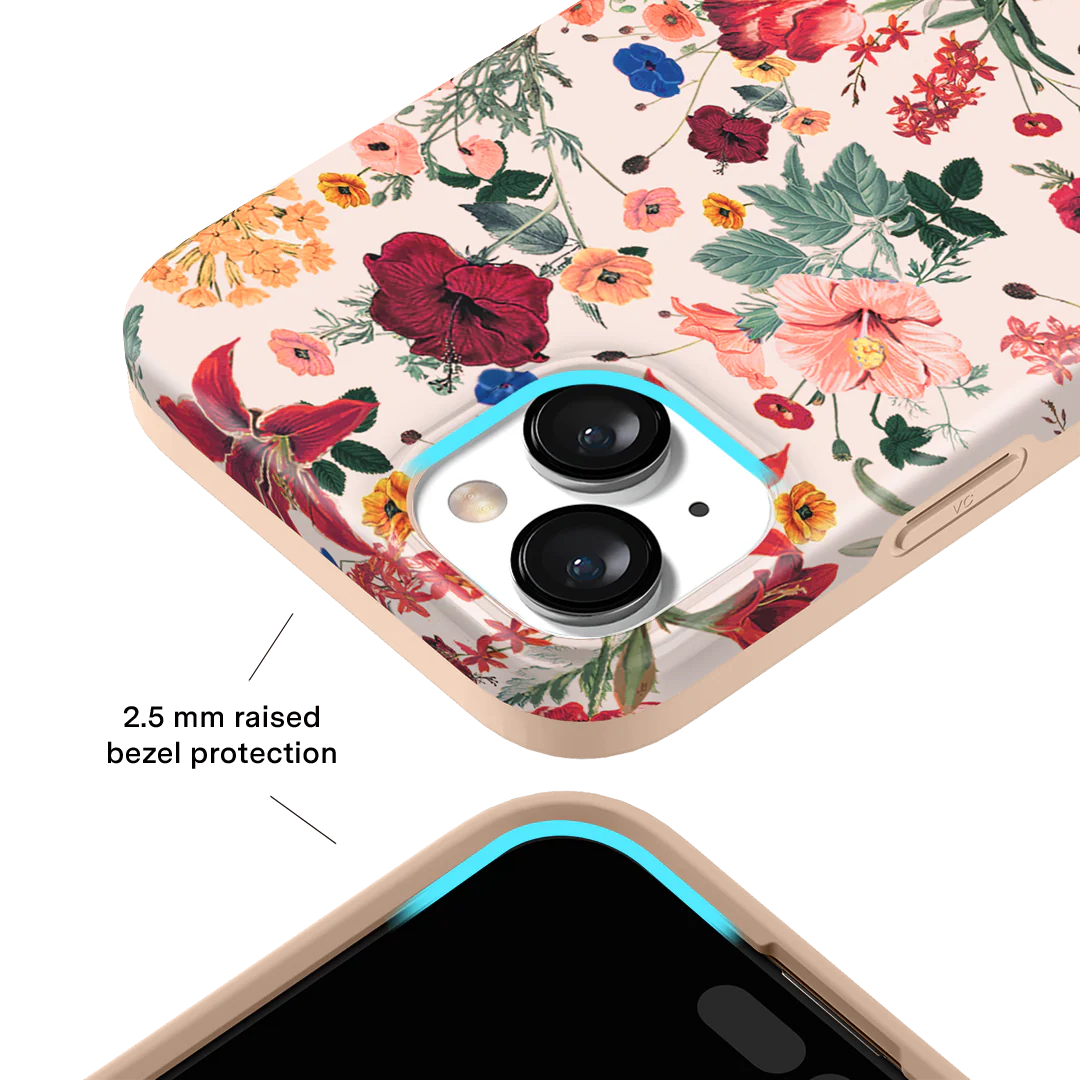 Nude Vintage Floral iPhone Case - Image 120