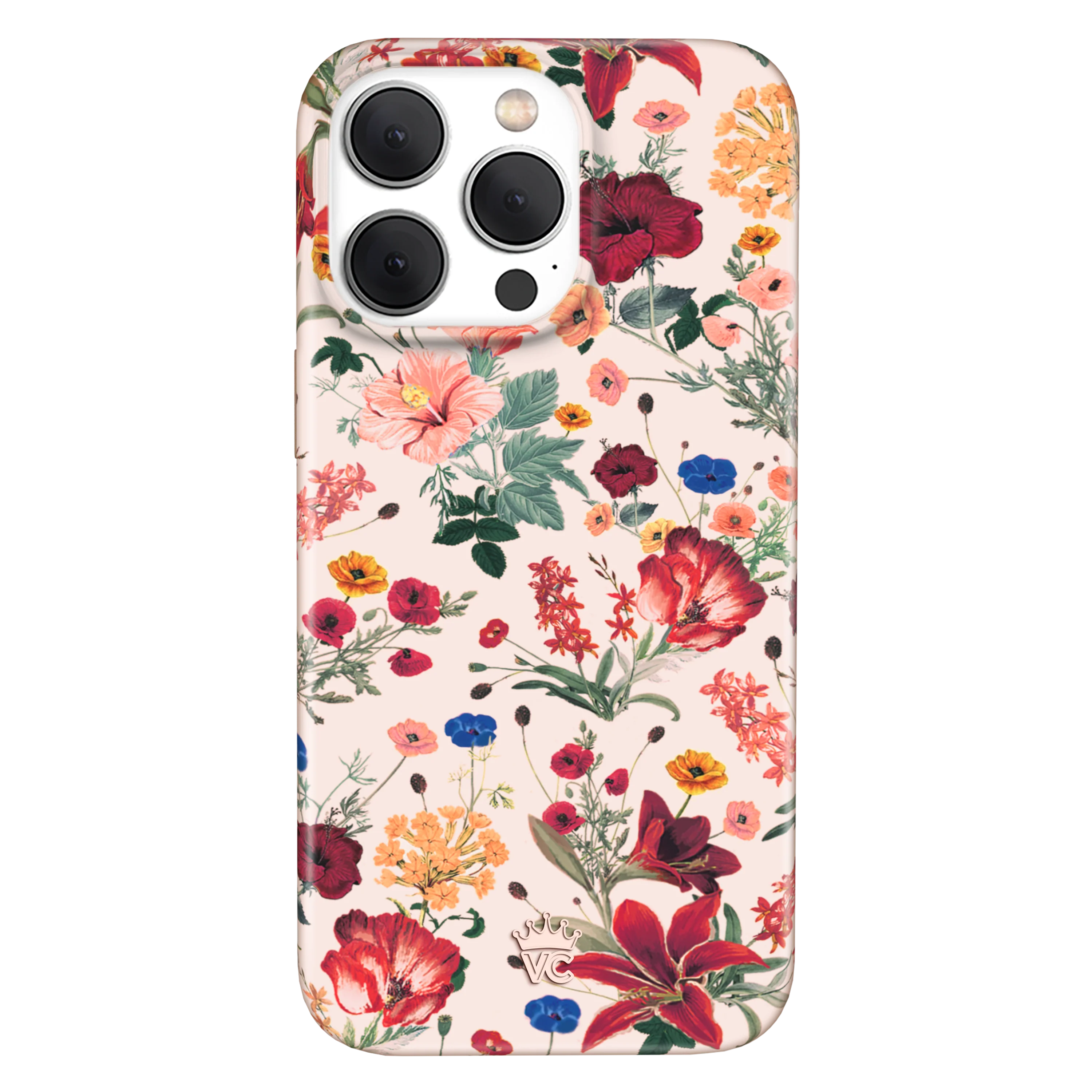 Nude Vintage Floral iPhone Case - Image 123