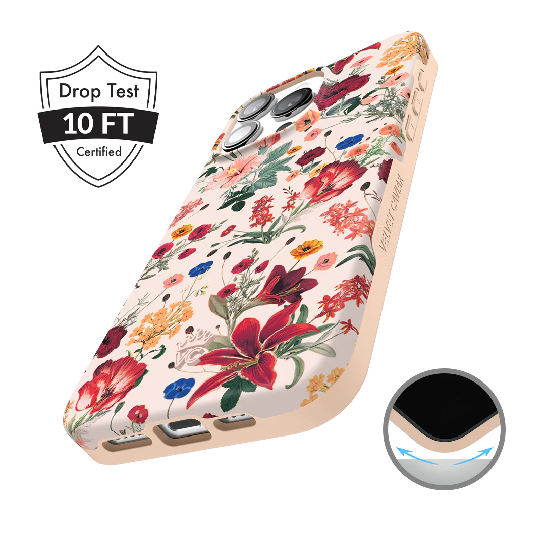 Nude Vintage Floral iPhone Case - Image 135