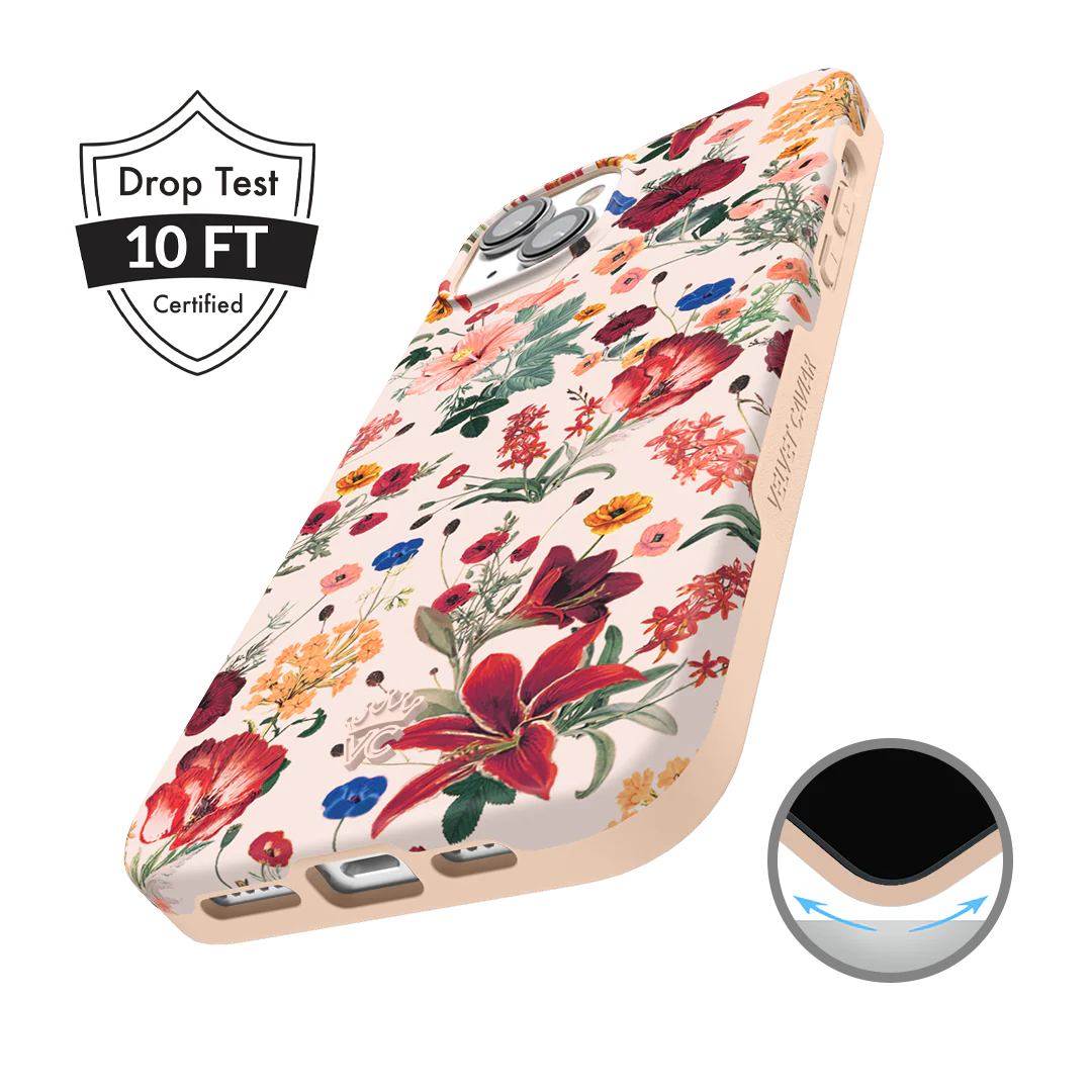 Nude Vintage Floral iPhone Case - Image 140