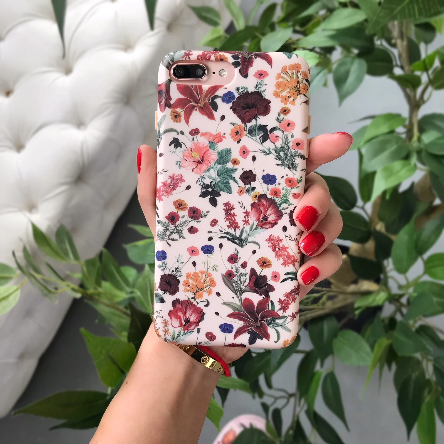 Nude Vintage Floral iPhone Case - Image 16