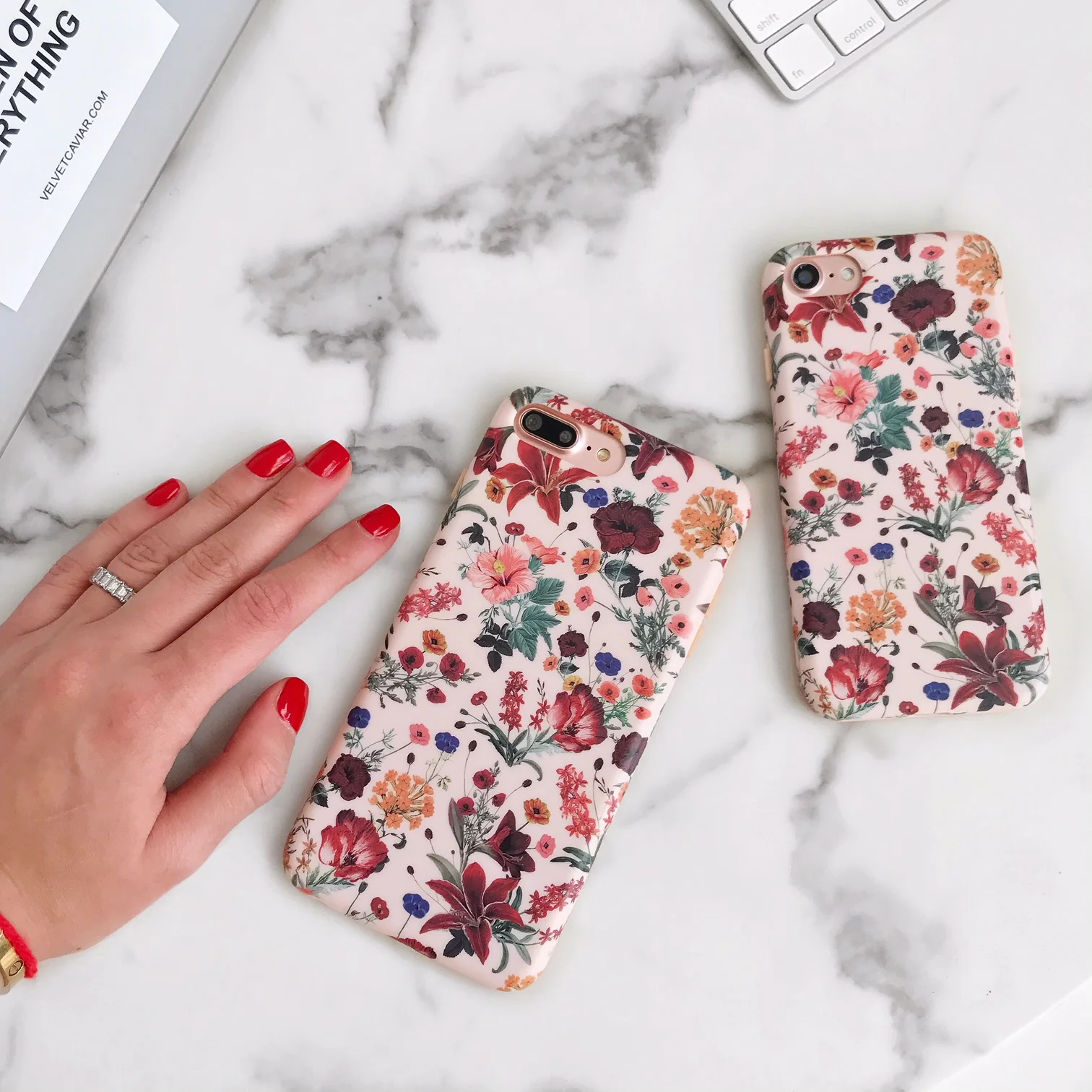 Nude Vintage Floral iPhone Case - Image 21