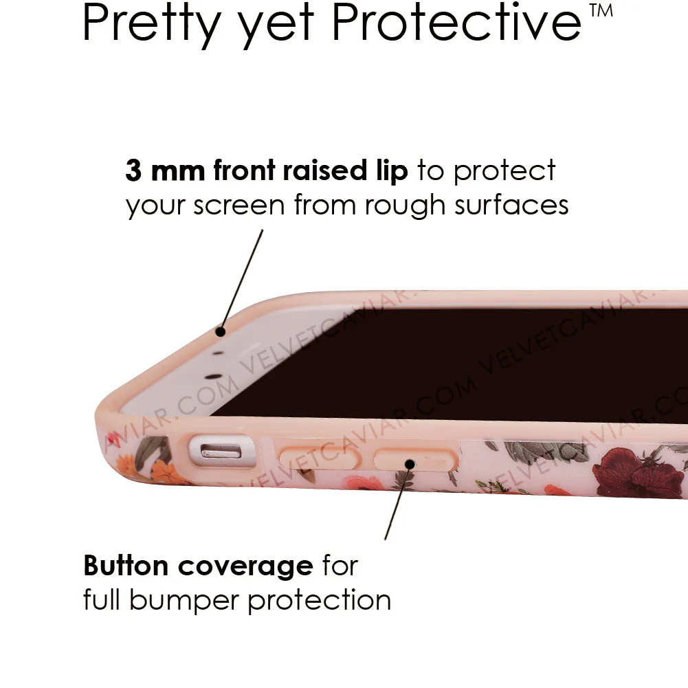 Nude Vintage Floral iPhone Case - Image 37