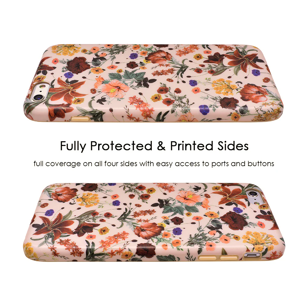 Nude Vintage Floral iPhone Case - Image 44