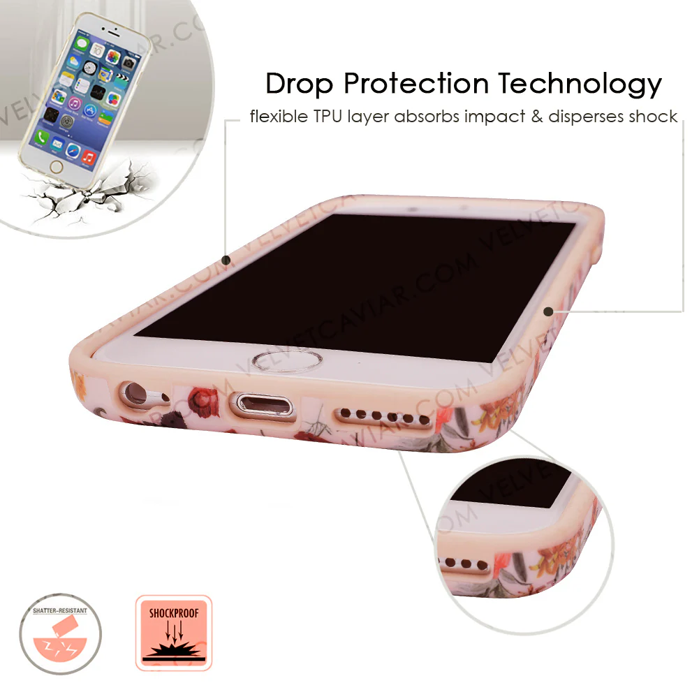 Nude Vintage Floral iPhone Case - Image 45