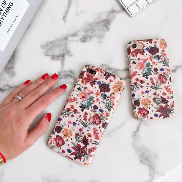 Nude Vintage Floral iPhone Case - Image 48