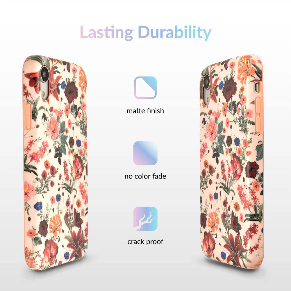 Nude Vintage Floral iPhone Case - Image 56