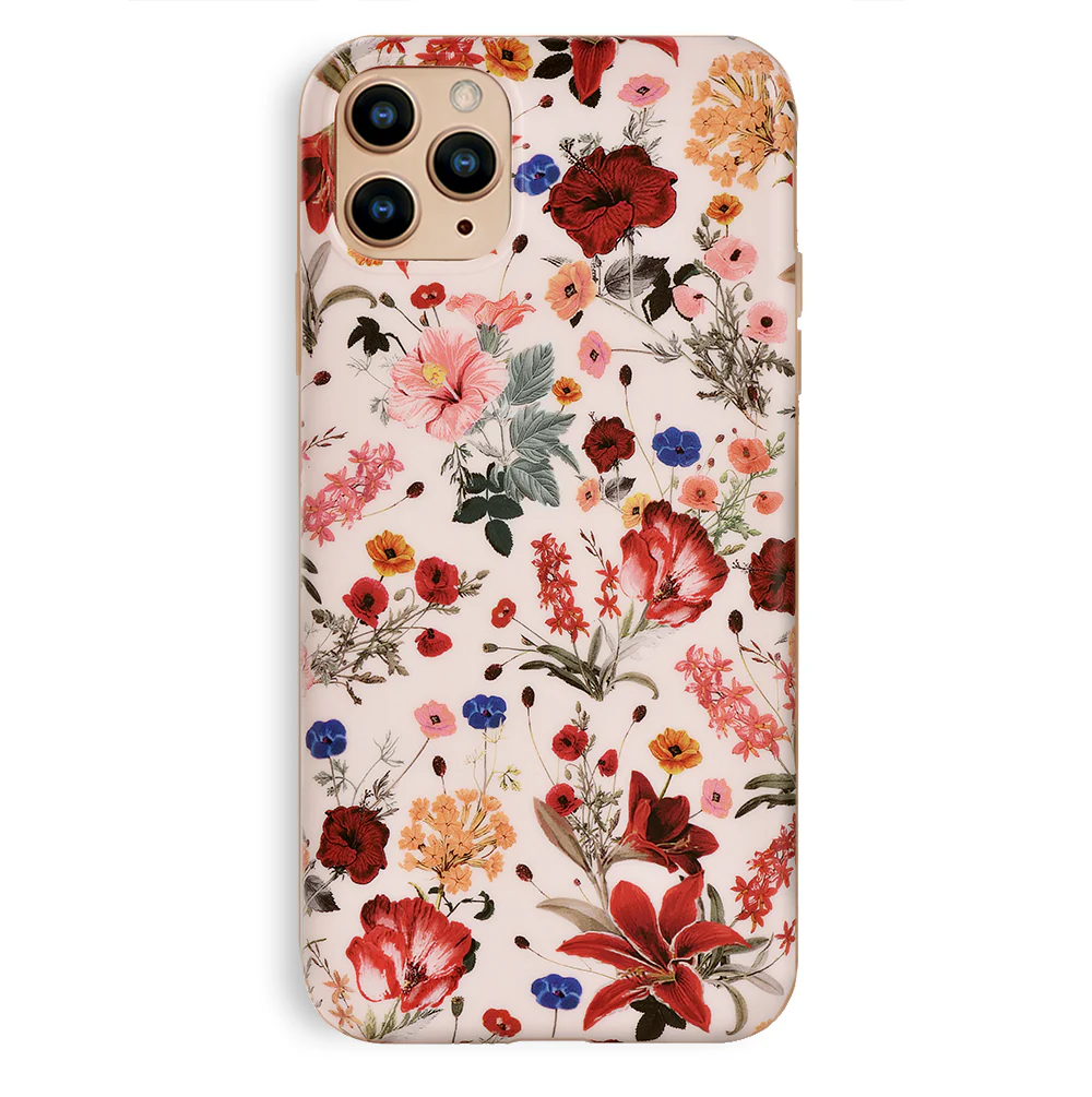 Nude Vintage Floral iPhone Case - Image 68