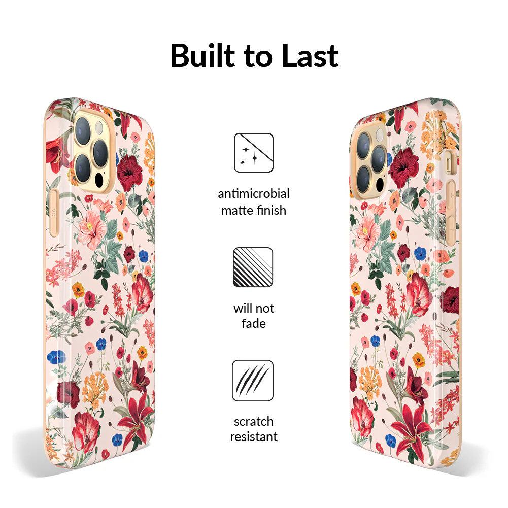Nude Vintage Floral iPhone Case - Image 76