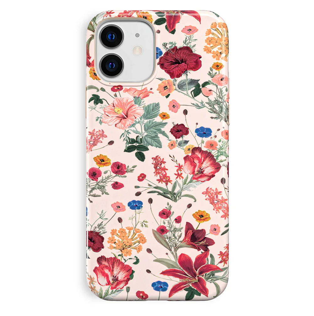 Nude Vintage Floral iPhone Case - Image 88