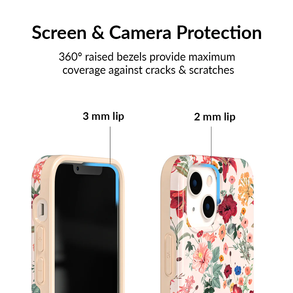 Nude Vintage Floral iPhone Case - Image 95