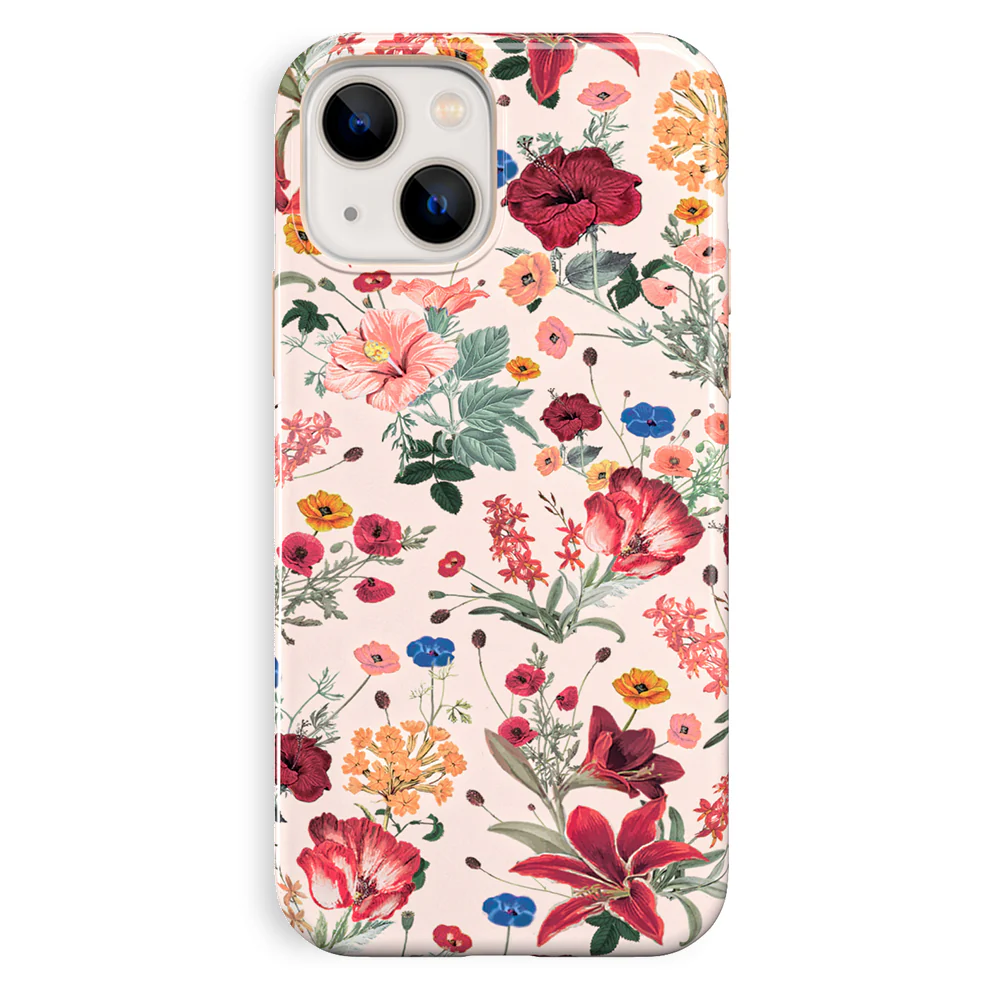 Nude Vintage Floral iPhone Case - Image 99