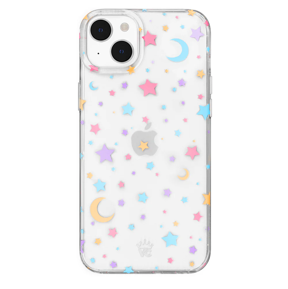 Pastel Starry Night Clear iPhone Case - Image 106