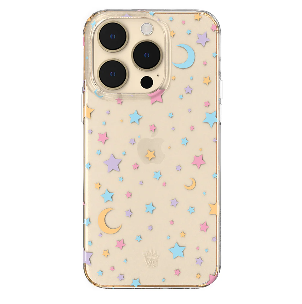 Pastel Starry Night Clear iPhone Case - Image 110