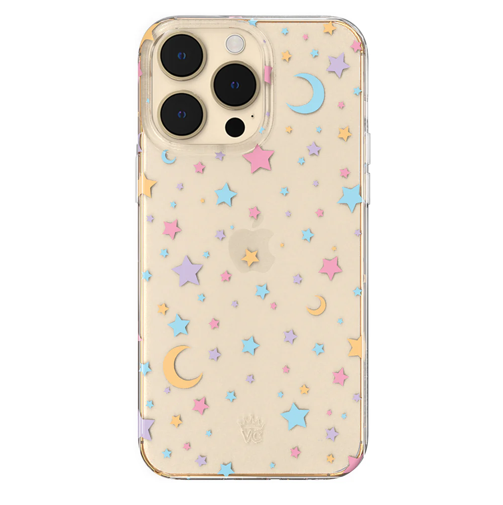 Pastel Starry Night Clear iPhone Case - Image 116