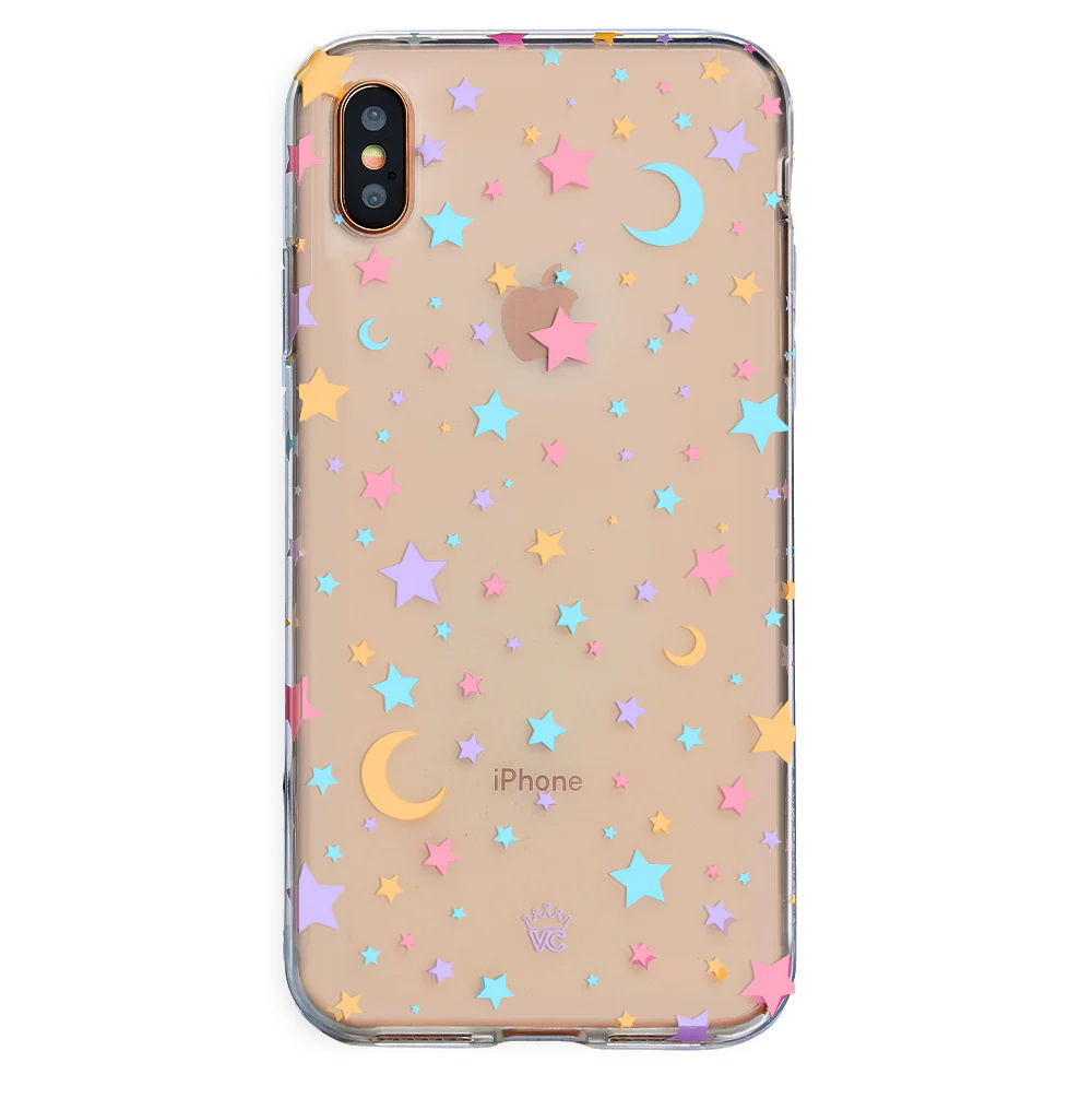Pastel Starry Night Clear iPhone Case - Image 13