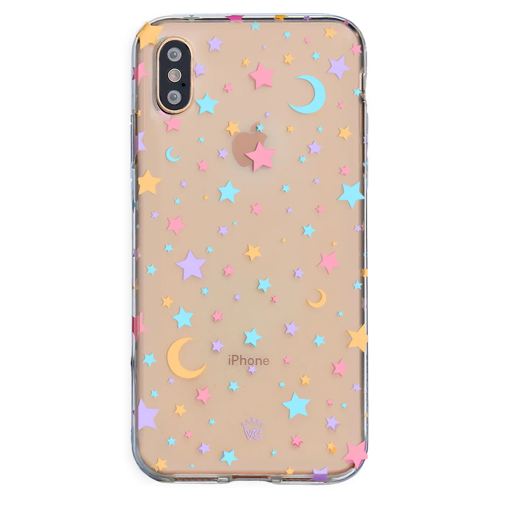 Pastel Starry Night Clear iPhone Case - Image 19