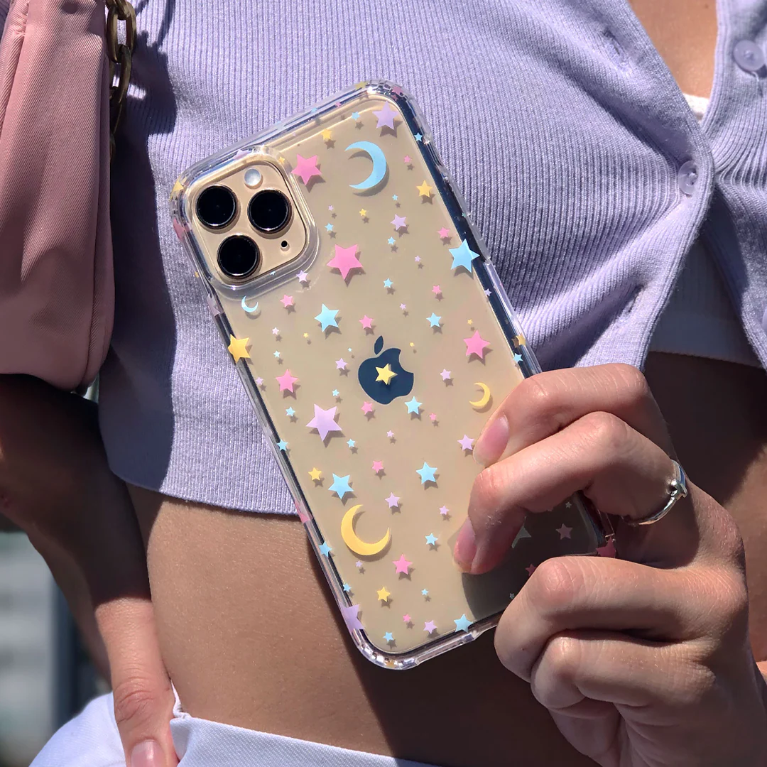 Pastel Starry Night Clear iPhone Case - Image 20