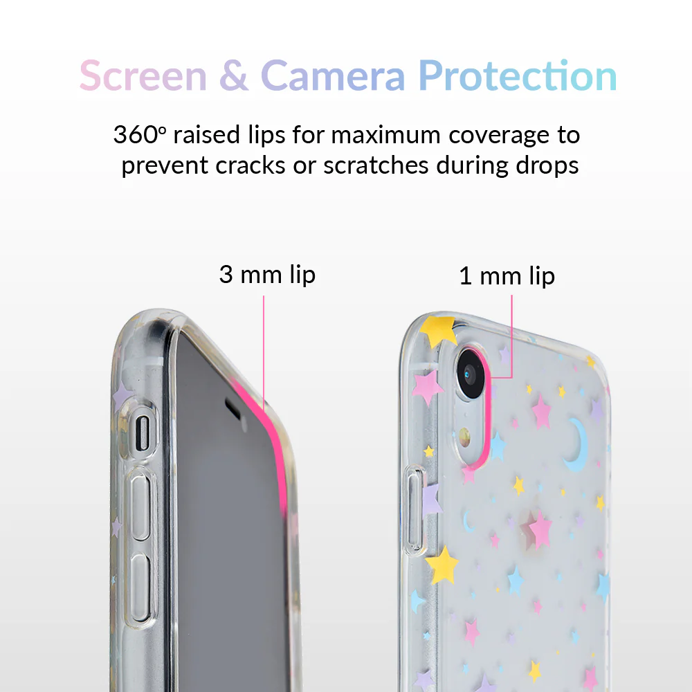 Pastel Starry Night Clear iPhone Case - Image 27