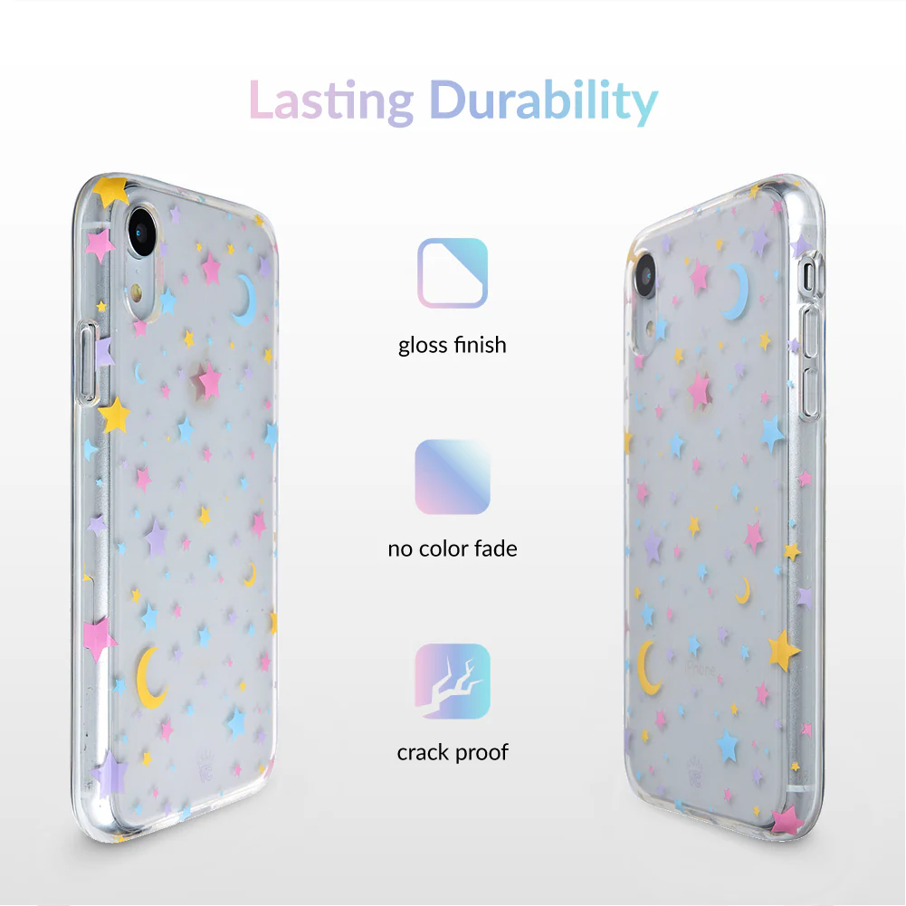 Pastel Starry Night Clear iPhone Case - Image 29