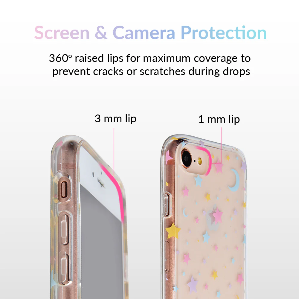 Pastel Starry Night Clear iPhone Case - Image 3