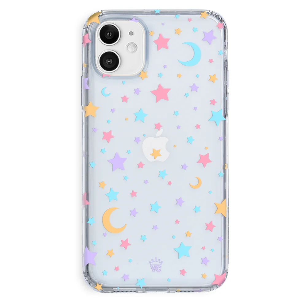 Pastel Starry Night Clear iPhone Case - Image 31