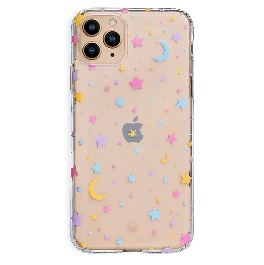 Pastel Starry Night Clear iPhone Case - Image 43