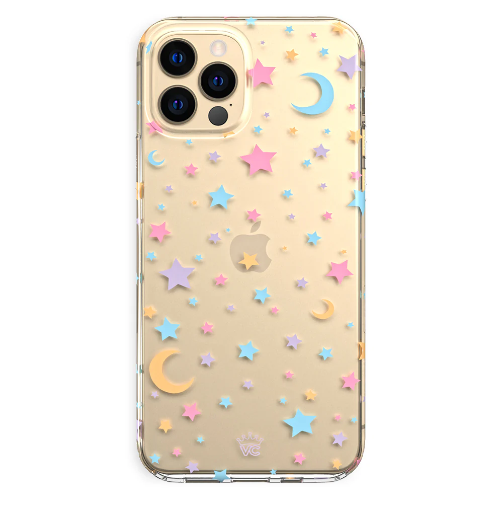 Pastel Starry Night Clear iPhone Case - Image 55