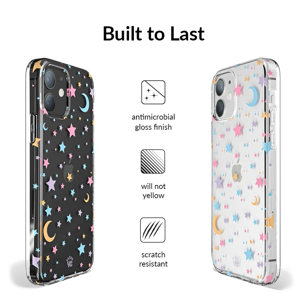 Pastel Starry Night Clear iPhone Case - Image 65
