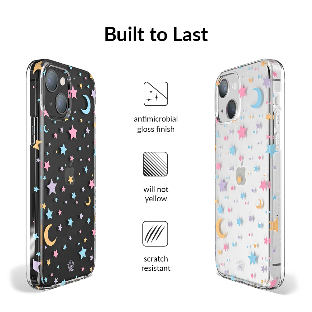 Pastel Starry Night Clear iPhone Case - Image 77