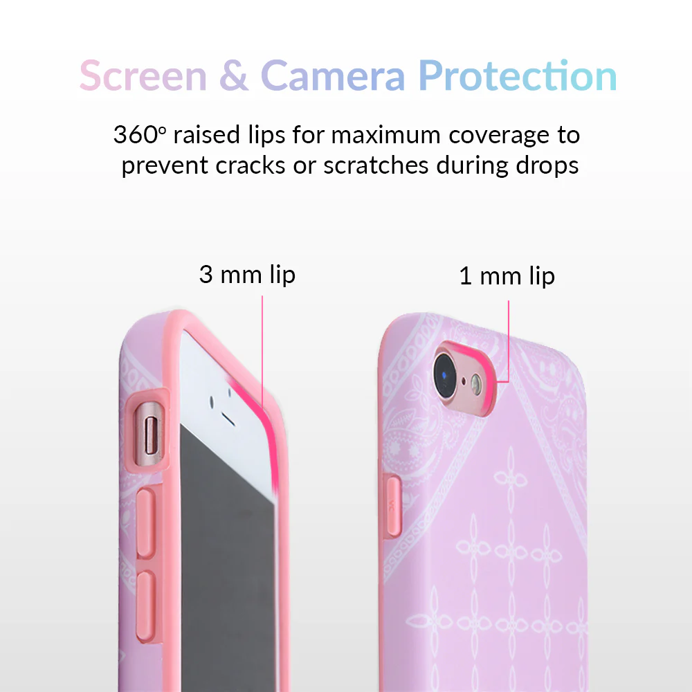 Pink Bandana iPhone Case by Kendall Vertes - Image 11