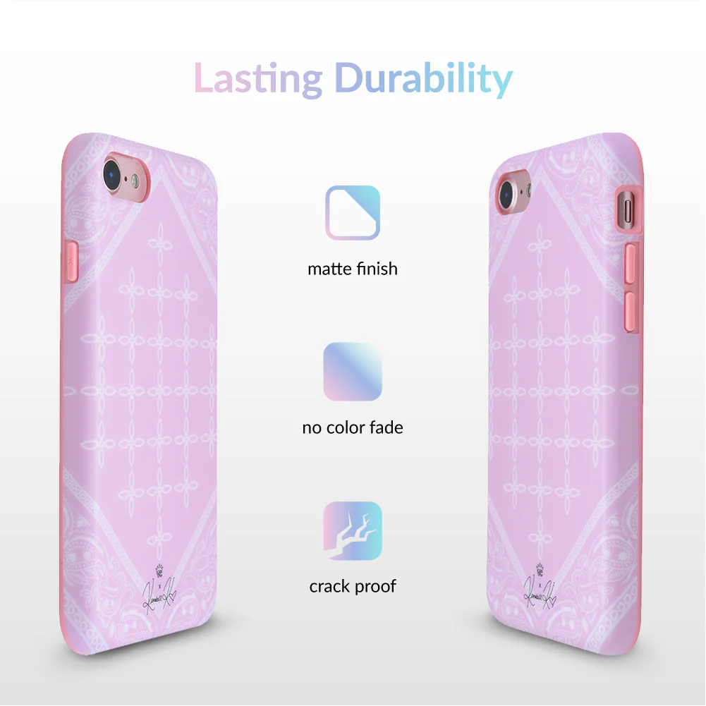 Pink Bandana iPhone Case by Kendall Vertes - Image 13